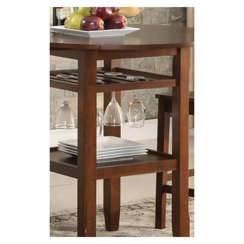 طاولة ارتفاع العداد بلمسة نهائية من الكرز #5