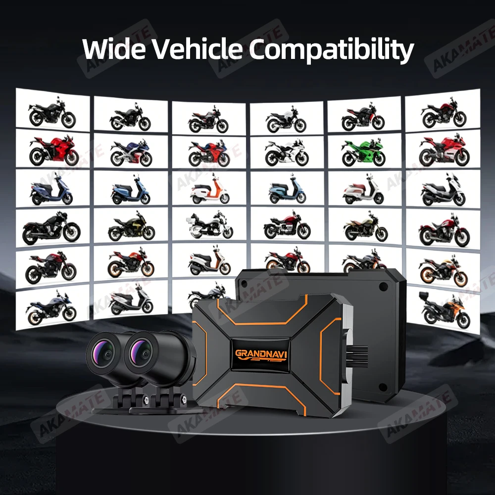 2K Motorrad-DVR Dual 1080P WiFi Vorder- & Rückkamera Wasserdichter Rekorder Motorrad-Dashcam Black Box Dual-Objektiv Wasserdicht – Detail 12