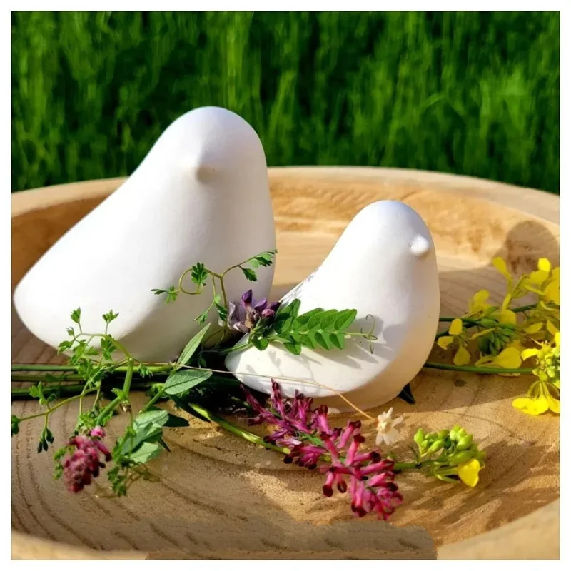 

Scandinavian Style Cute Bird Candle Mold - Silicone Mould for Handmade Concrete Plaster Home Decoration Simple Bird Design