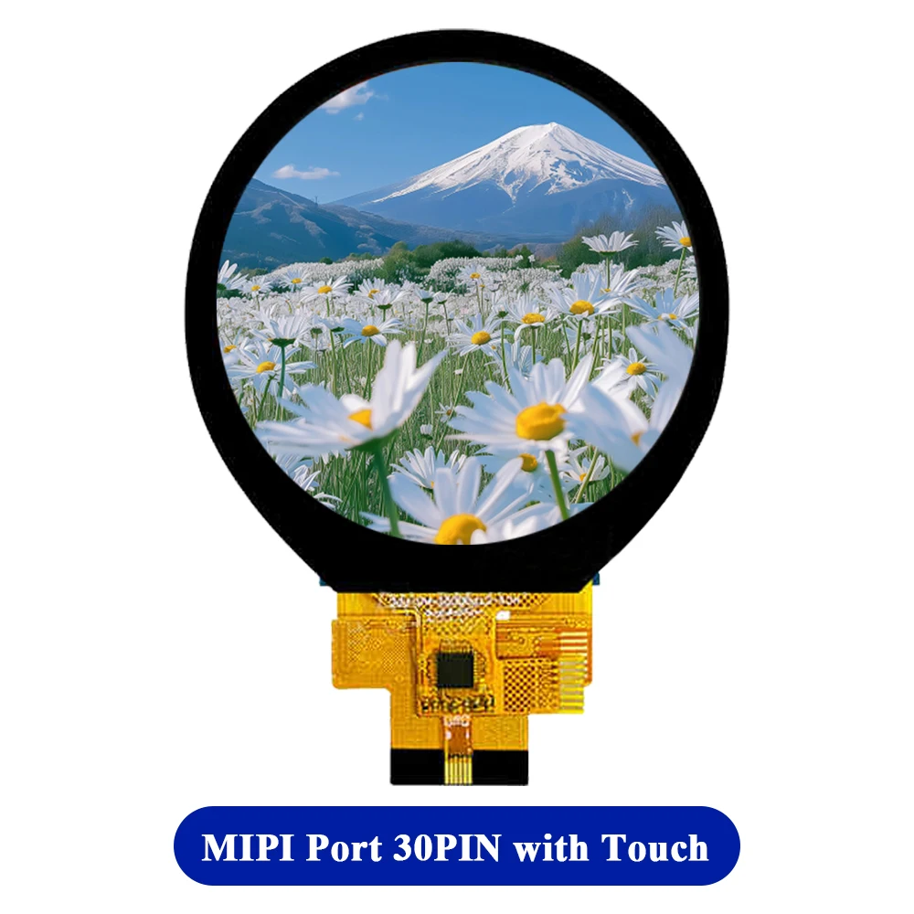 Módulos de exibição TFT de 2,1 polegadas IPS tela redonda MIPI RGB porta 480*480 com placa de driver HDMI com toque