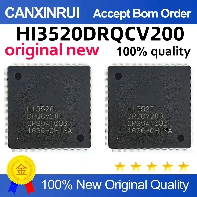 HI3520DRQCV200 HI3520D SMD QFP256 Video Security IC is new