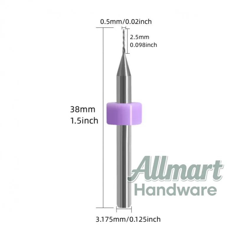 

10 штук твердого сплава для станков с ЧПУ, инструменты для резьбы по концевой фрезе для печатных плат, набор концевых фрез для кукурузы серебристого цвета, 0,5 мм, 1,5 мм, 1,6 мм, 3,175 мм.