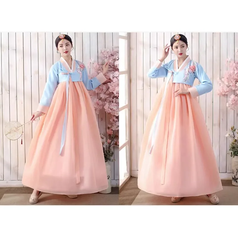 Hanbok Korean traditional women's costume Korean dance stage national style palace costume wedding photo suit