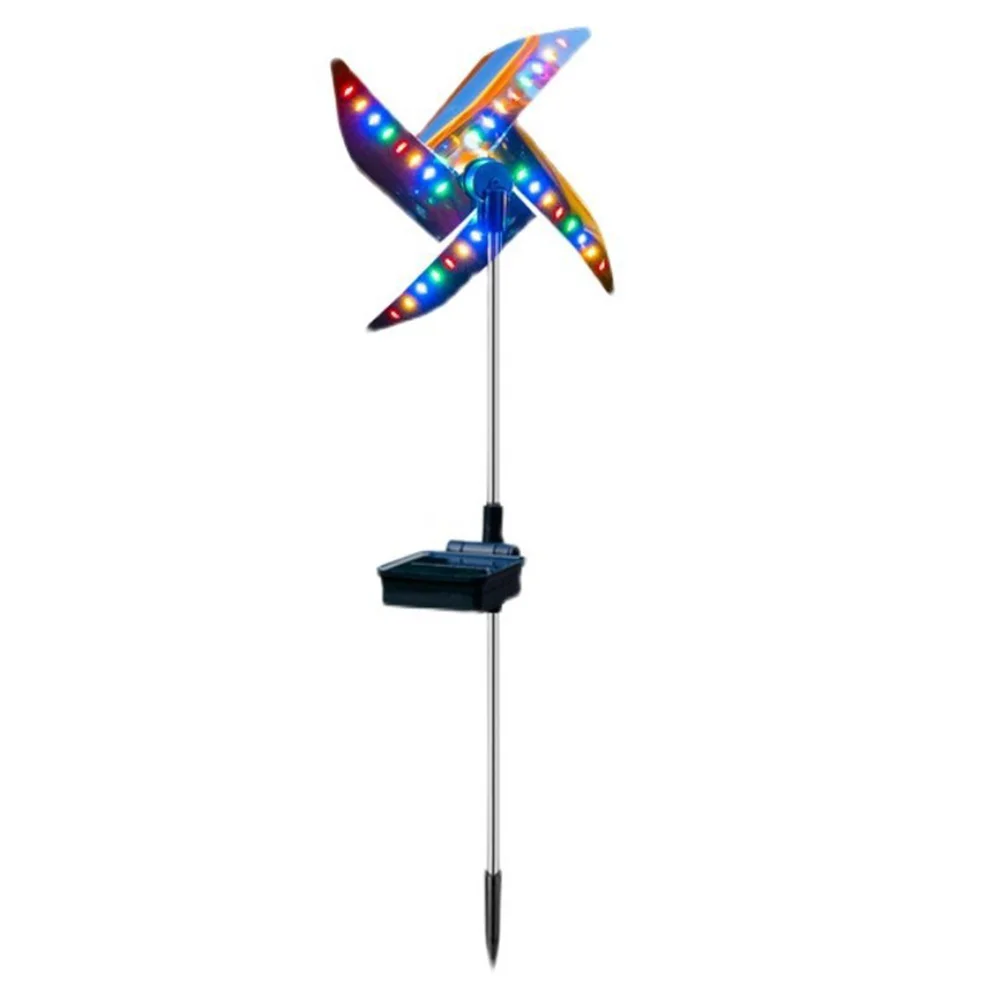 

Windmill Lamp High Class Material Solar Powered LED Garden Decor Waterproof Ground Insert Pinwheel Solar Windmill LampDecor