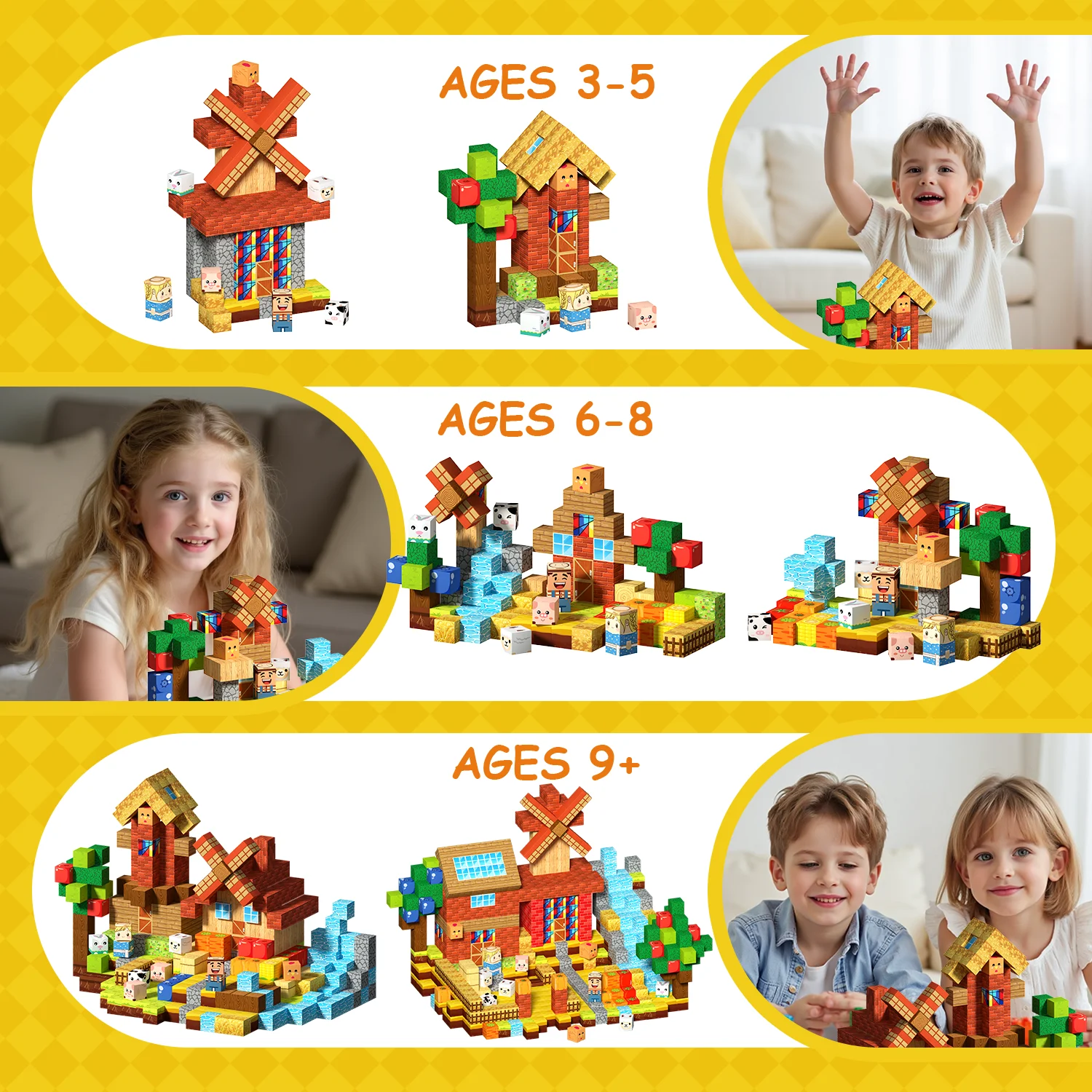 150/100PCS Dream Farms Magneti - đánh giá và giá Magnetic Building Tiles Set 100Pcs