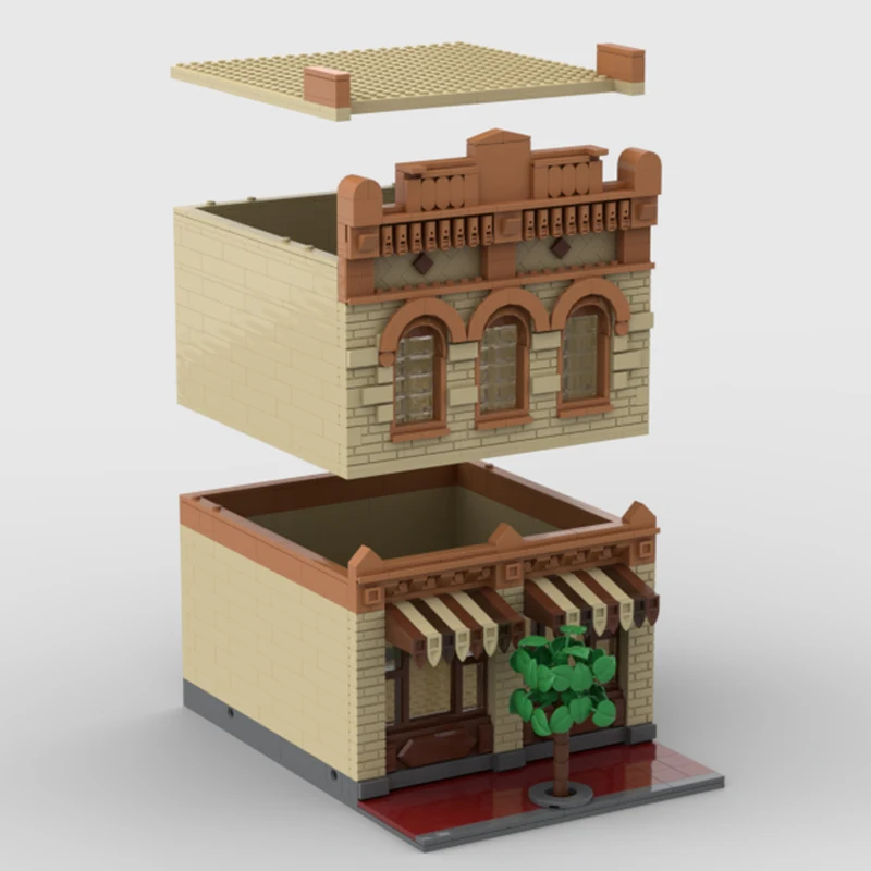 MOC-228642 현대 벽돌 집 매직 킹덤 청소년 운동 리그 빌딩 블록 모델 벽돌 세트 크리 에이 티브 크리스마스 선물 DIY 1105PCS