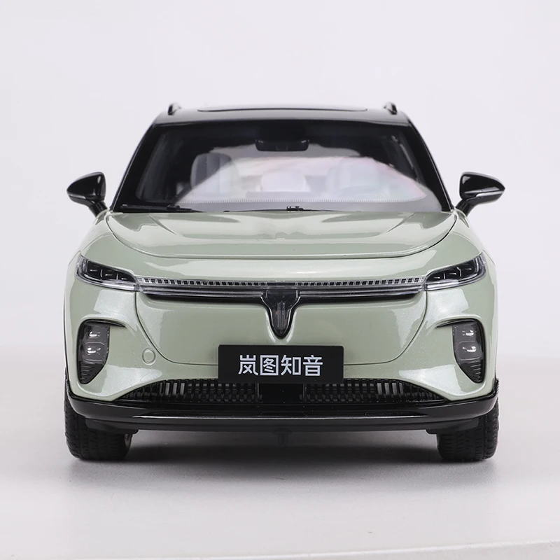 1:18 Dongfeng Lantu Zhiyin EV หรูหราจากรถโมเดลโลหะผสมมอเตอร์ Dongfeng