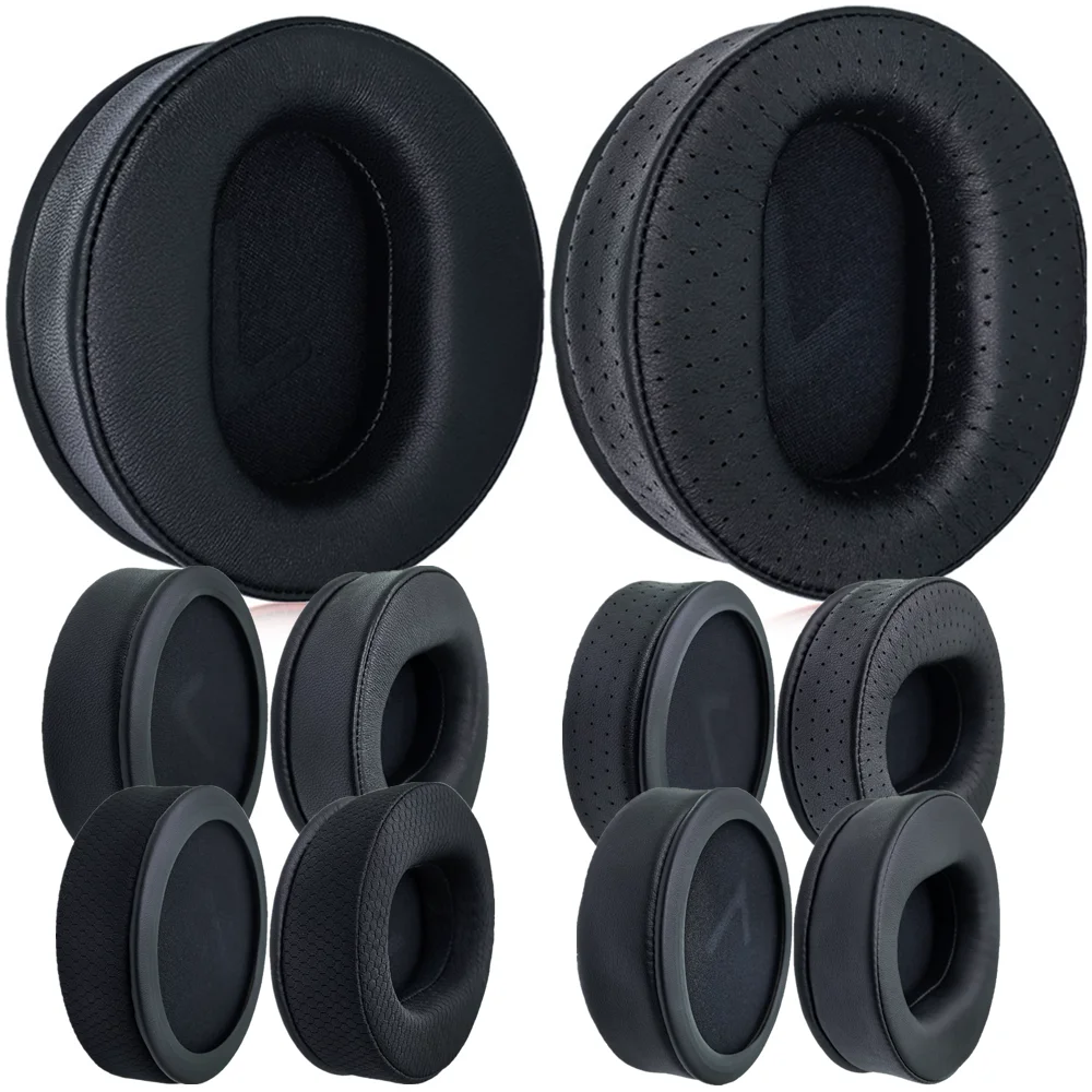 Almohadillas redondas perforadas de piel de oveja de 90MM, 100MM, 105MM, 110MM para auriculares Beyerdynamic DT 990 Pro superlux hd669 K551