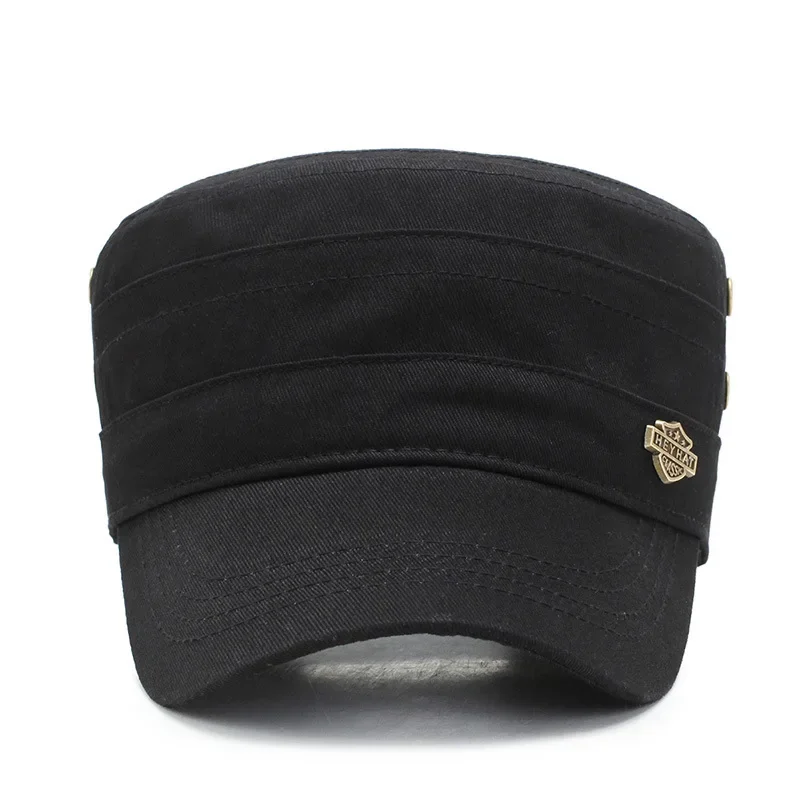 Mens baseball cap  Flat Caps  Spring Autumn Tactical hat Men's Flat Top Cotton cap sports leisure hats