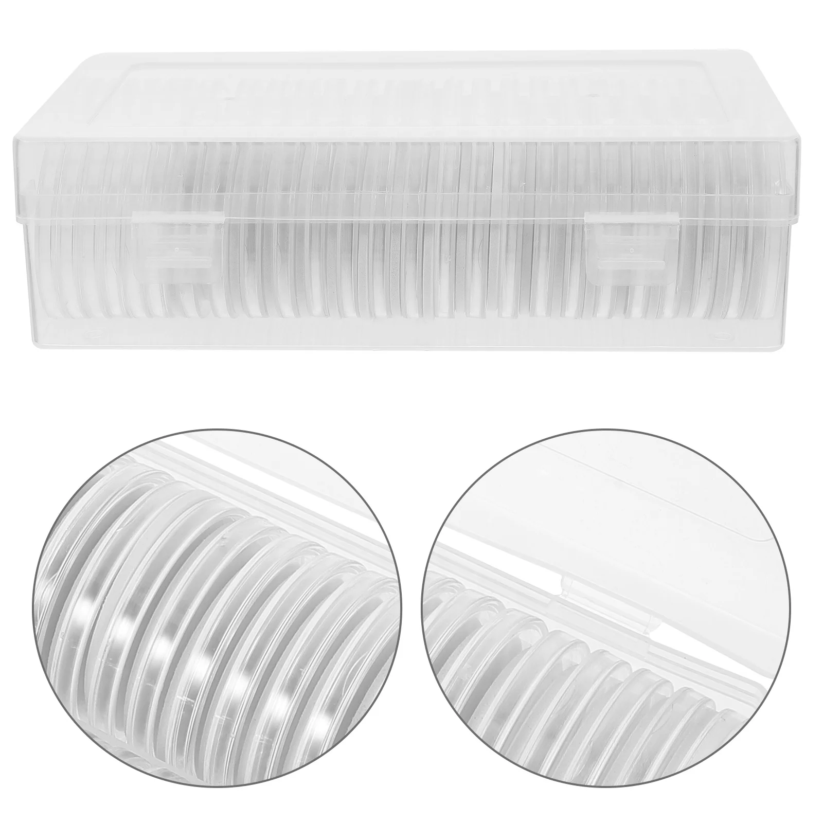 

SHINEOFI Plastic Storage Box Collection Holder Organizer Display Case for