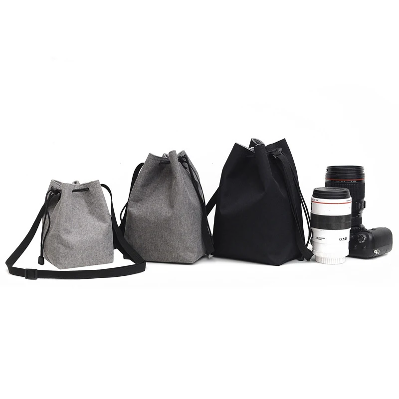 Adjustable Strap Camera Storage Bag Lens Protective Case Bag For DSLR Waterproof Inner Bag Photography Protector For Canon