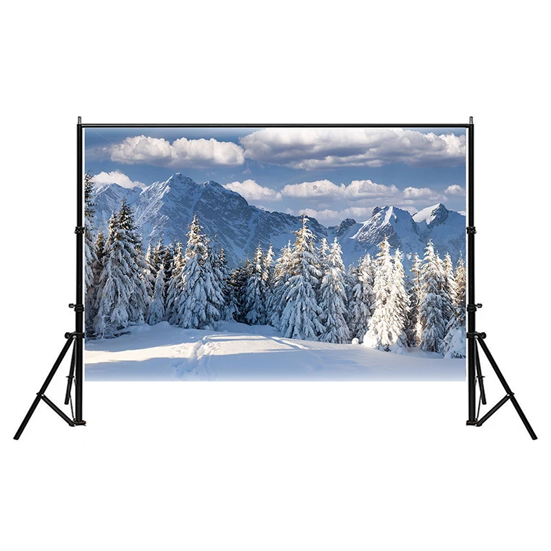 写真の背景2サイズ,冬の雪のシーン,背景,ビニール,赤ちゃんの写真スタジオのクリスマスパーティーの装飾
