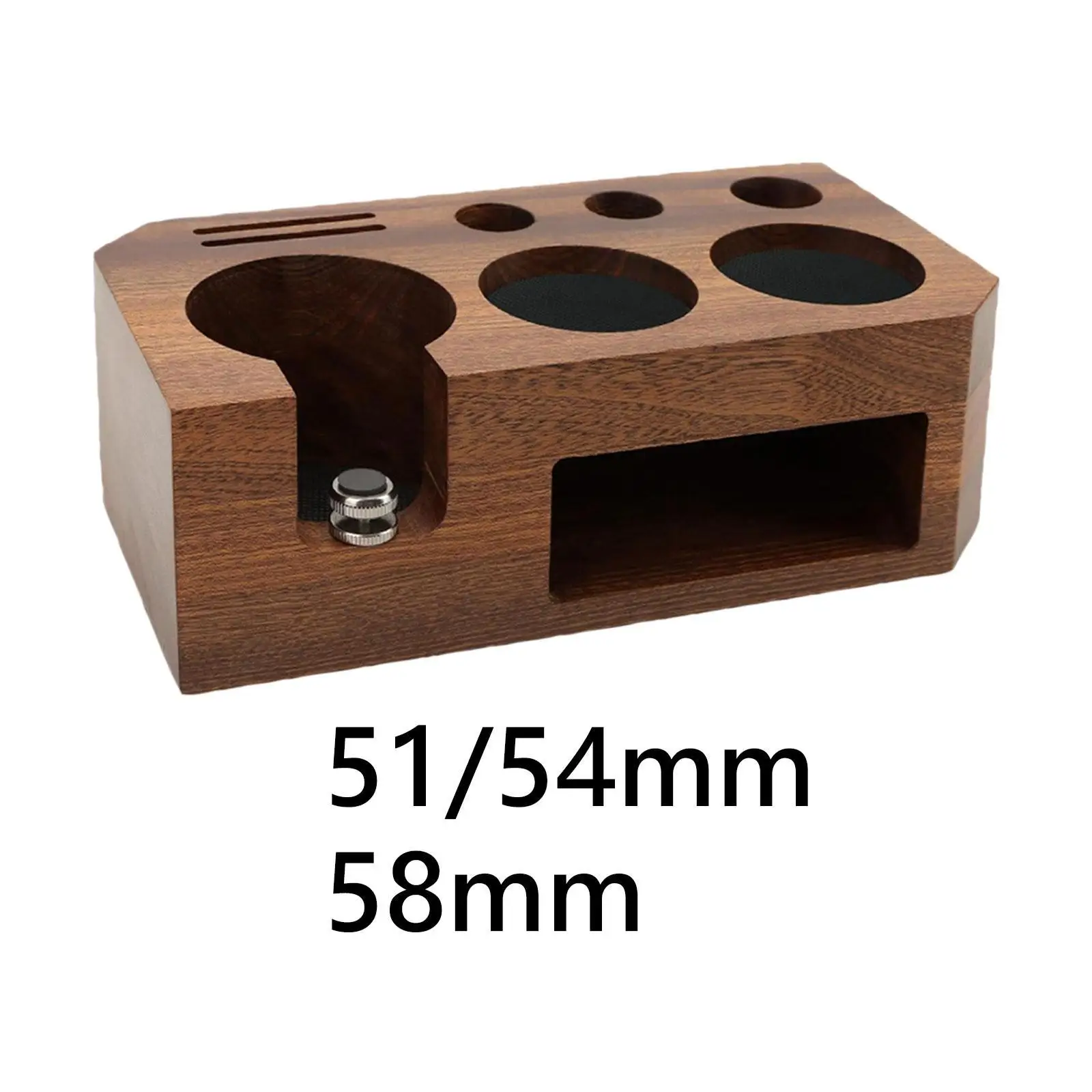 

Coffee Tamper Stand Espresso Tamping Station Wooden Coffee Tamper Station Base for Kitchen