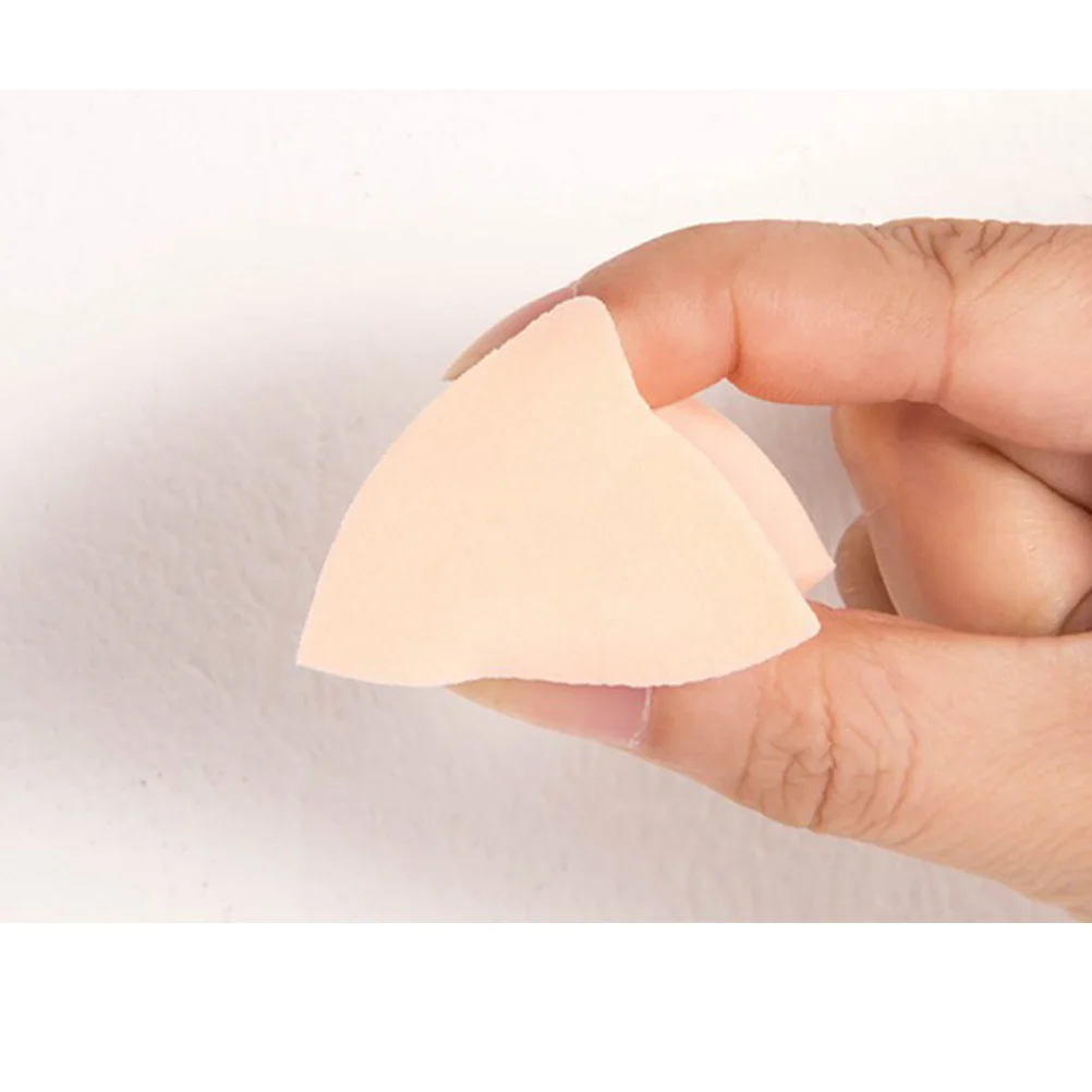 Esponja de seis rebanadas, delicada, no irritante, adecuada para todo tipo de piel, estuche de almacenamiento de cosméticos líquidos en polvo, esponja de maquillaje