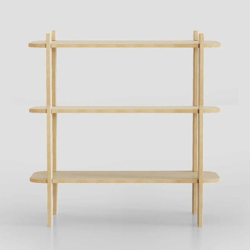 &c Modern Style Wooden Edge Table for Living Room and Bedroom Customized Storage Cabinet Bookshelf Furniture Manufacturer