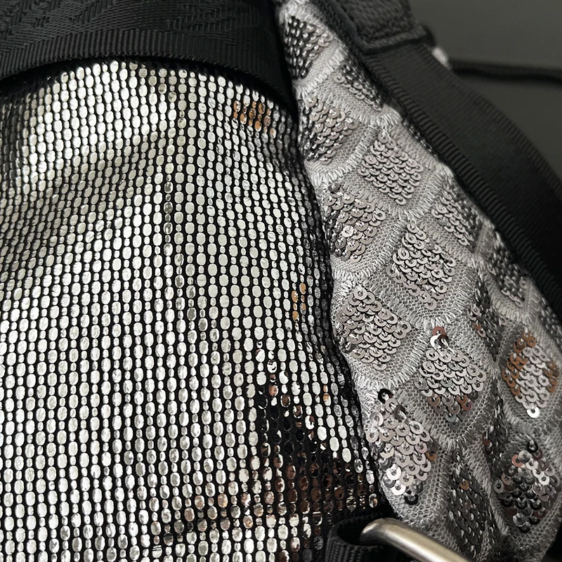 New Women Backpack Large Capacity Shoulder Bag Pack with Glitter Decor Fashion Shiny Mochilas Para Niñas Sac a Dos