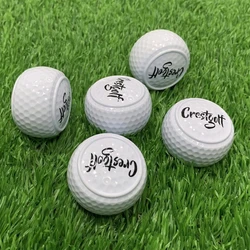 Flat Shape Golf Training Balls Two Layer Driving Range Balls Golf Practice Balls For Swing Putter Driving Range Backyard