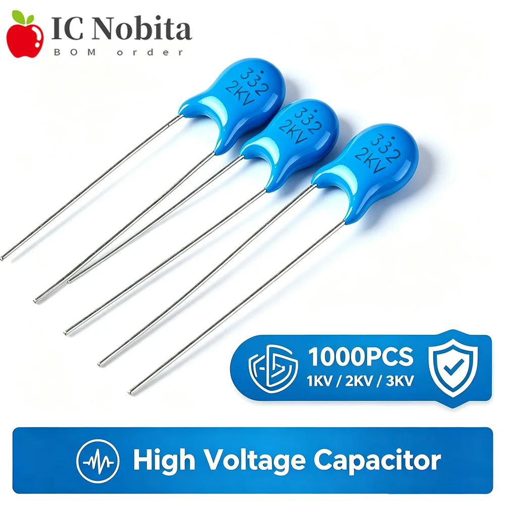 1000PCS High Voltage Ceramic Capacitor 1KV 2KV 3KV 101 102 103 221 222 223 471 472 1000V 2000V 3000V