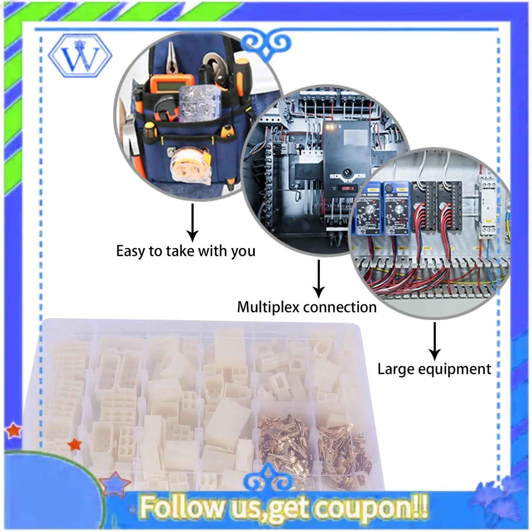 M46K-400Pcs 6.3 مللي متر 1 2 3 4 6 8 9 دبوس سلك كهربائي للسيارات موصل ذكر أنثى المقبس التوصيل والدبوس رأس تجعيد سلك Termi