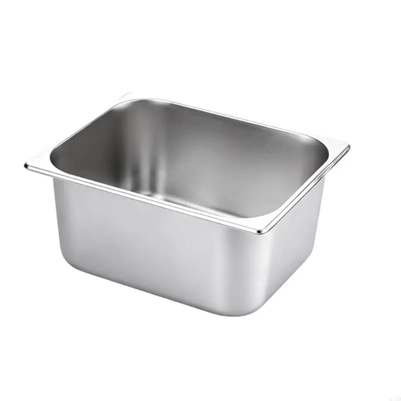 Rectangular Ice Pan with Rounded Corners for Beverage Bottles, Cold Sweets, Family Meals, and Party and Restaurant Service 37JD