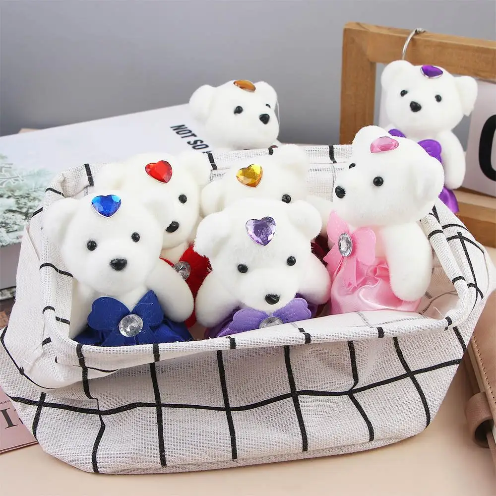 

Christmas Gift Mini Doll Toy Cartoon Hard foam Decoration Plush Doll Small Bear Doll Kid Toys Bouquet Bear