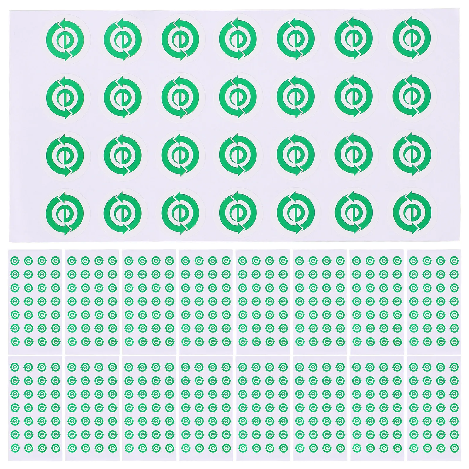 

500Pcs Recycle Stickers Sturdy Paper Sorting Decal Stickers Easy Apply Self Adhesive Recycling Labels Recycle Sticker