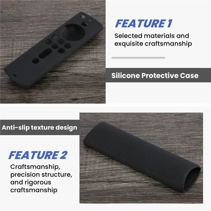 For 2Nd Gen Fire TV Stick Alexa Voice Remote Silicone Shock Proof Case Cover