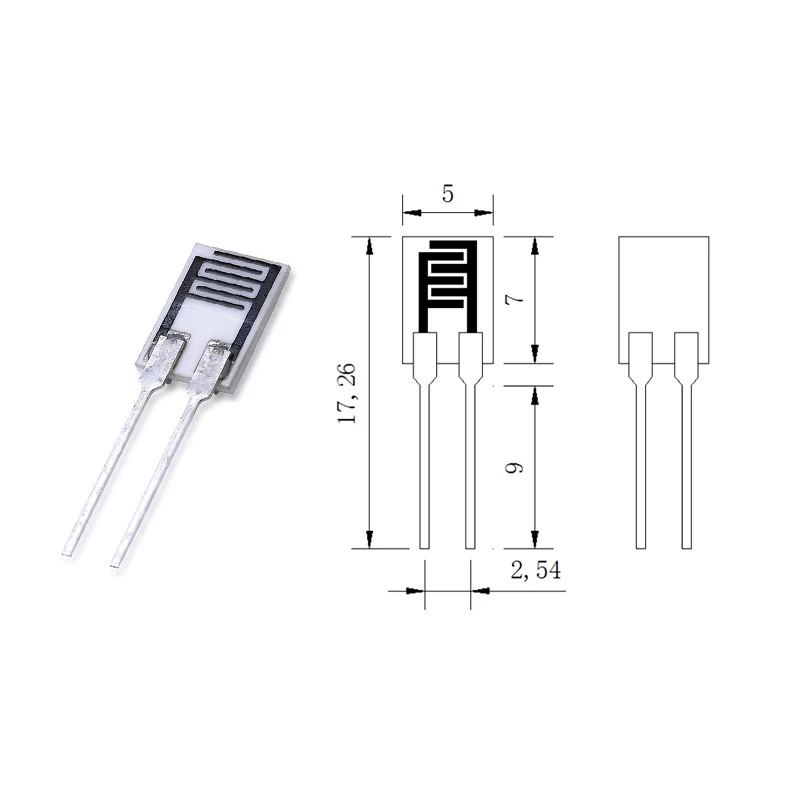 YYS Humidity sensor moisture sensitive resistor With Case Replaced HIS-06 Humidity sensitive resistance dehumidifier HRS-06