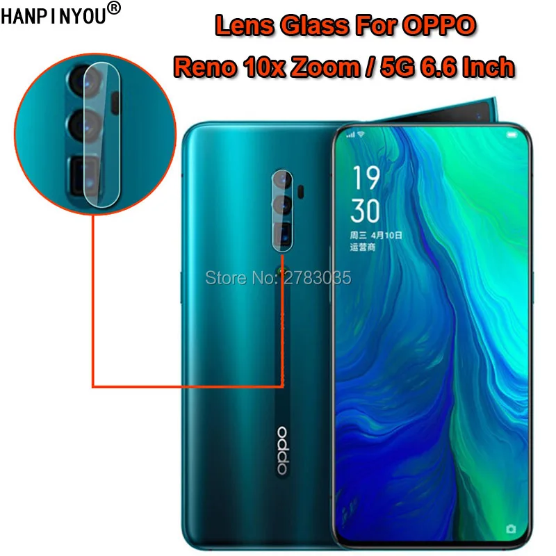 10Pcs For OPPO Reno 10x Zoom / Reno 5G Clear Ultra Slim Back Camera Lens Protector Cover Soft Tempered Glass Protection Film