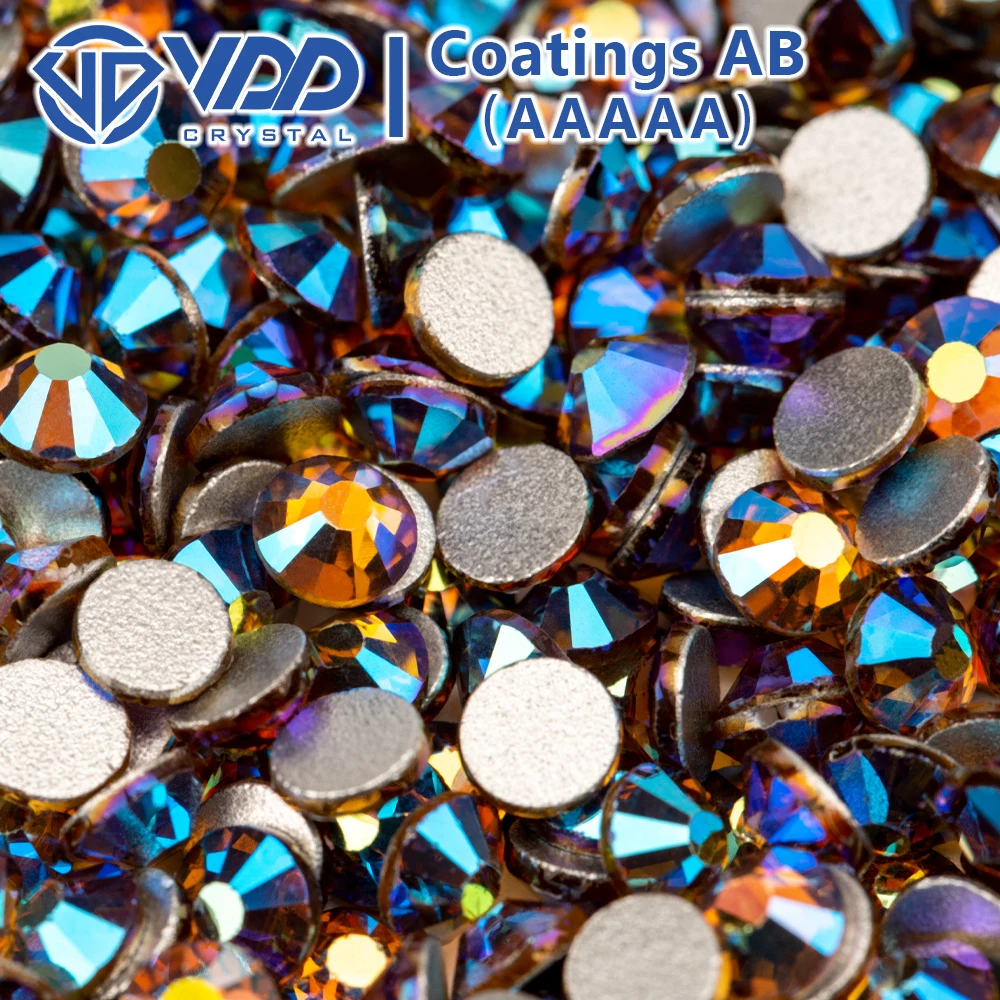 VDD SS4-SS30 AAAAA Top Qualität Multi-color AB Glas Strass Kristall Glitter Strass Flache Rückseite Kleber Auf Steine Für Nail art DIY