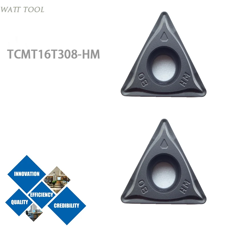 10pcs  TCMT16T308-HM Cemented carbide and cermet inserts General Turning Inserts