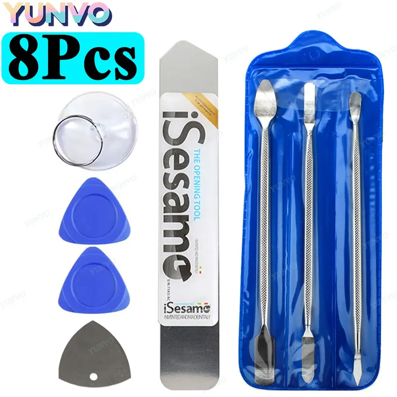 8pcs Pry Bar Multi-purpose Manual Disassembly Tool Computer Mobile Phone Tablet Appliances Bimetallic Head For More Convenient