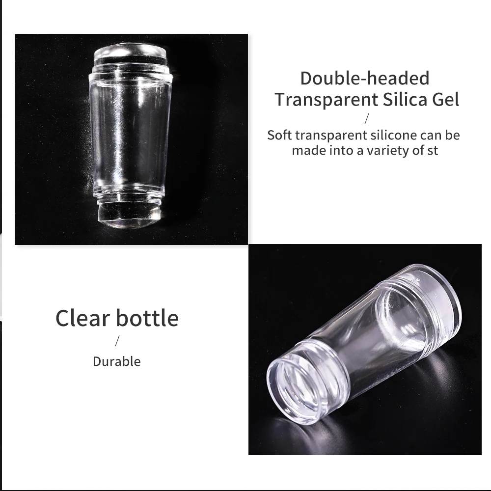 シリコーンスタンプセットミニネイルスタンパースクレーパーキットスタンプツールマニキュアツール DIY スタンピングネイルアート爪アクセサリー