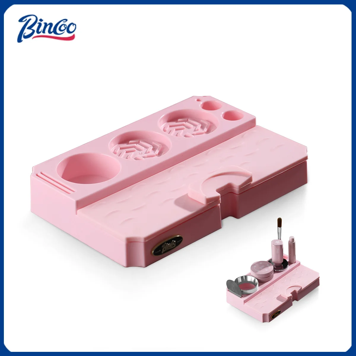 

Bincoo 51/58mm Coffee Tamper & Distributor 30lb Constant Pressure Espresso Tamper Mat Multifunctional Storage Base Barista Tools