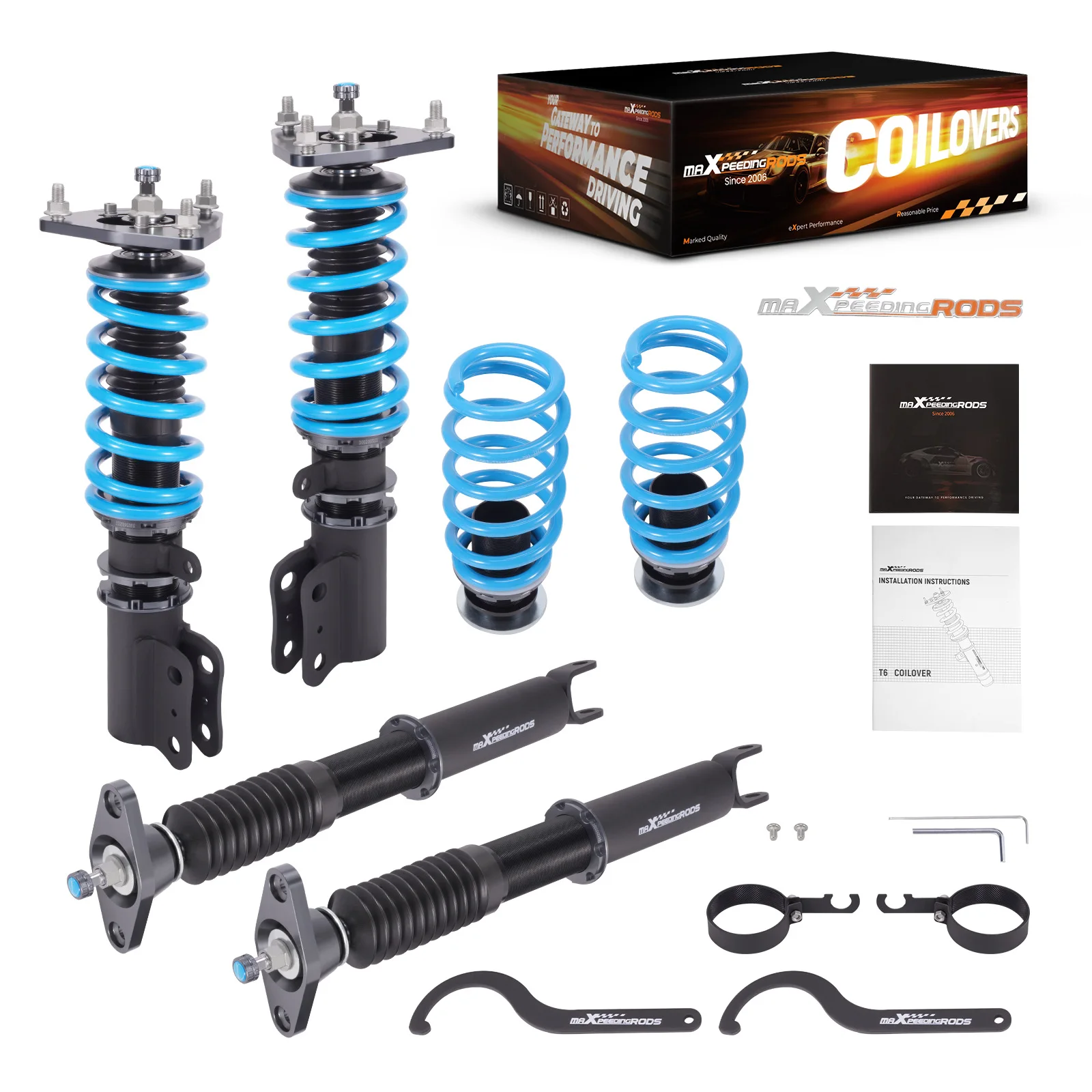 MaXpeedingrods 24 Step Damper Coilovers Strut for Hyundai Elantra HD Sedan 07-10