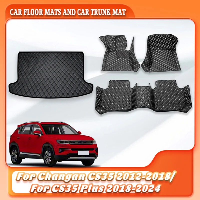 

Коврики в салон и багажник для Changan CS35 2012-2018 и CS35 Plus 2018-2024, всепогодные, полное покрытие, автомобильные аксессуары