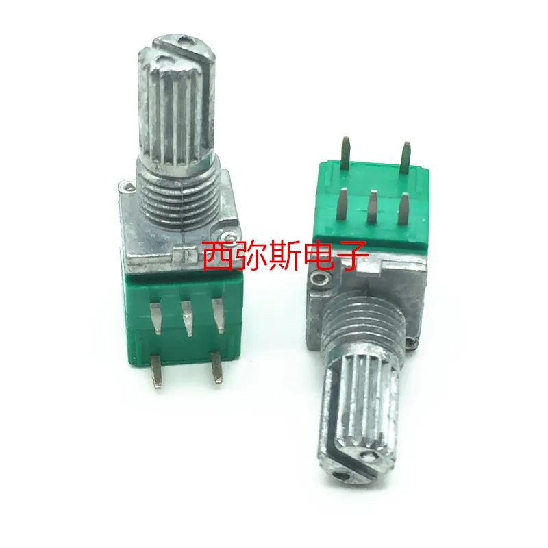 5PCS  High quality RK09 precision potentiometer 1K 5K 10K 50K with switch, single connection, 5 pin shaft, 15mm long