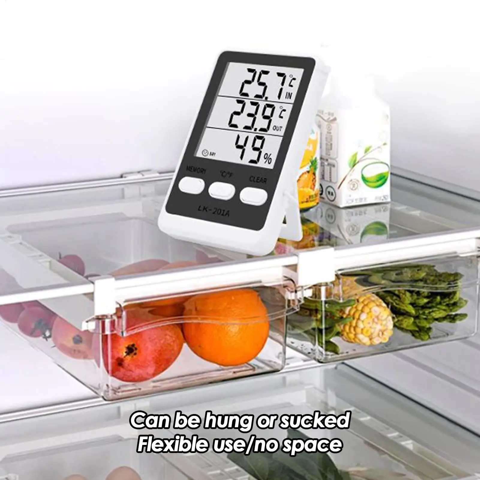 Freezer Temperature Gauge Indoor Fish Tank Hygrometer Waterproof Fish Tank Hygrometer For Food Storage Warehouse Catering