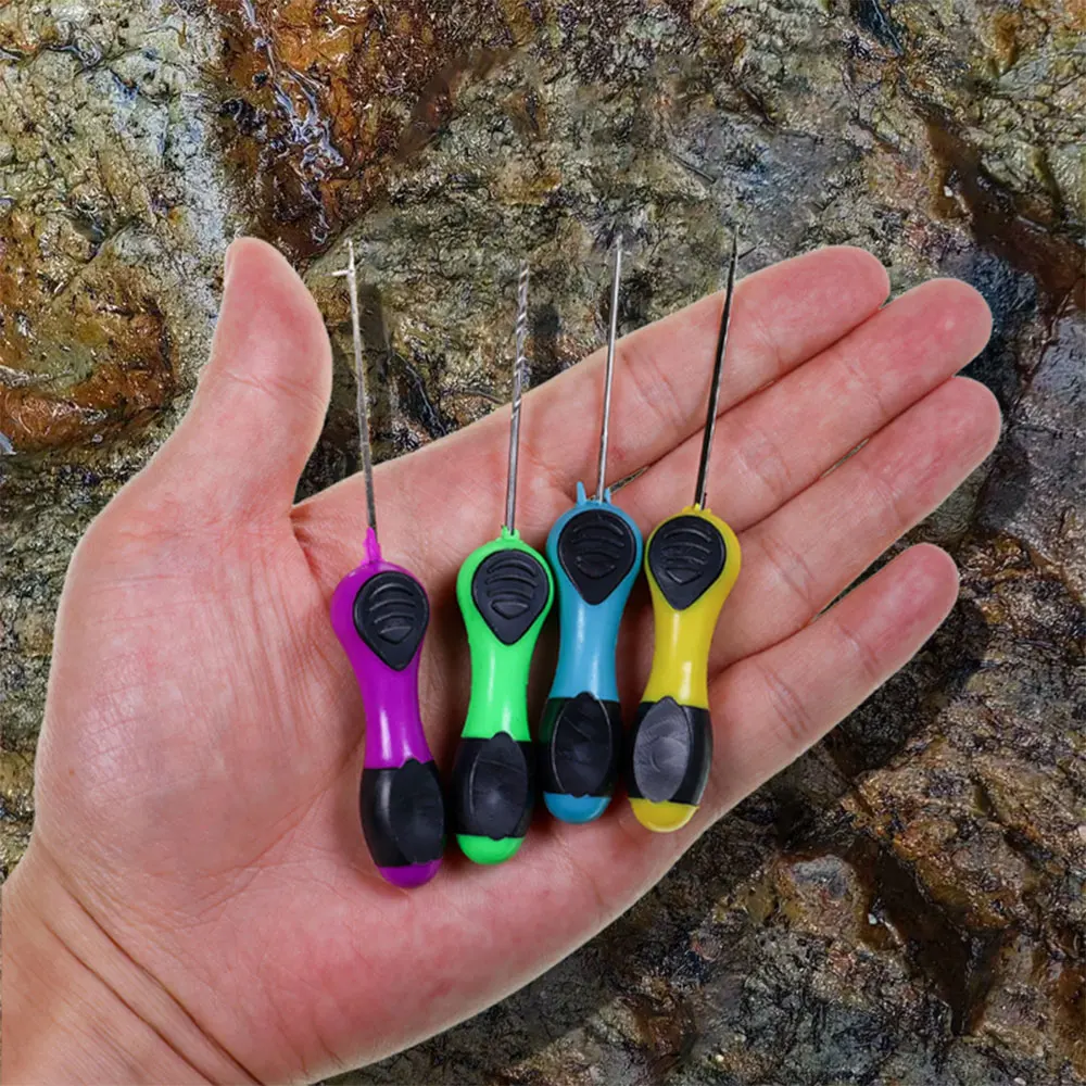 5-teiliges Karpfenangelköder-Nadelset aus Edelstahl, Köderbohrer, Pop-Up-Boilie-Rigs, Spleißnadel, Werkzeug zur Herstellung von Karpfenhakenverbindungen – Detail 8