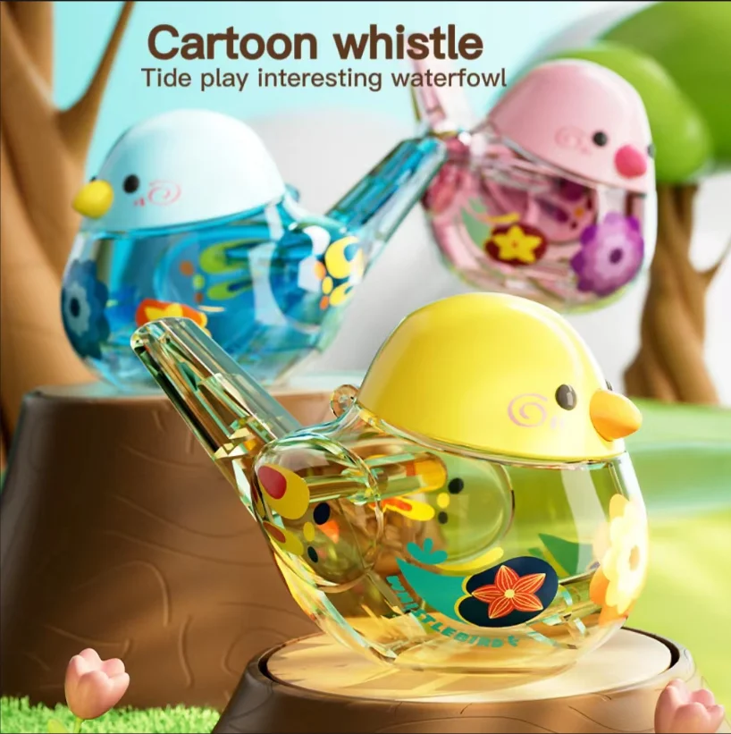 Water Bird Whistle for Infants and Children Toys, Bird's Call for Babies, Can Add Water to Whistle for Training Musical Instrume