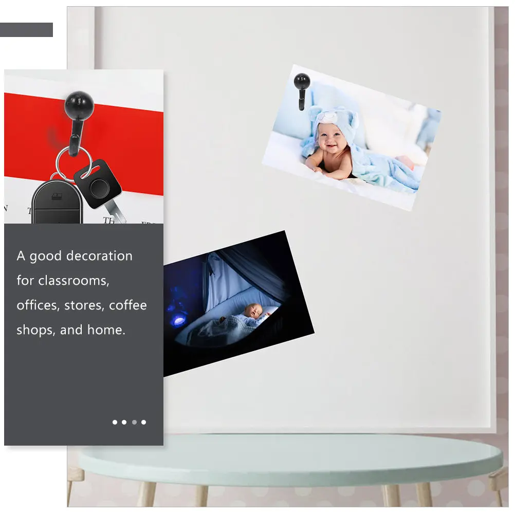 

100pcs Push Pins Thumbtacks Small Hooks Nails ABS Wall Tacks Hanging Cork Board Office Supply Geo Lessons Travel Photos