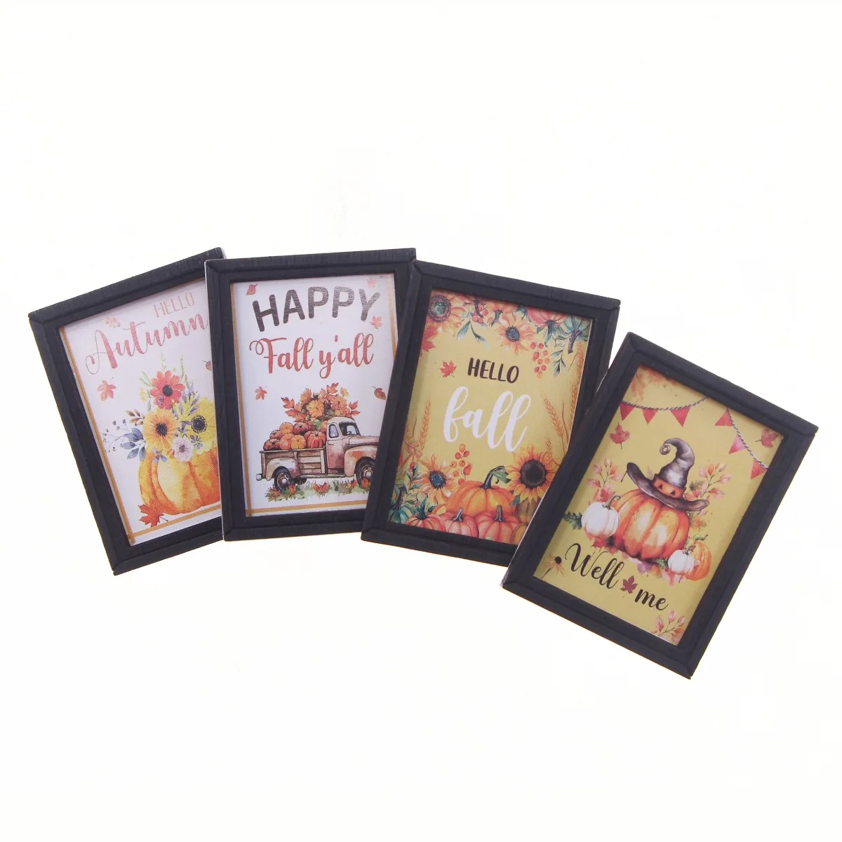 Dollhouse Mini Halloween Mural BJD Miniature Autumn Harvest Thanksgiving Festival Scene Wall Decoration Accessories