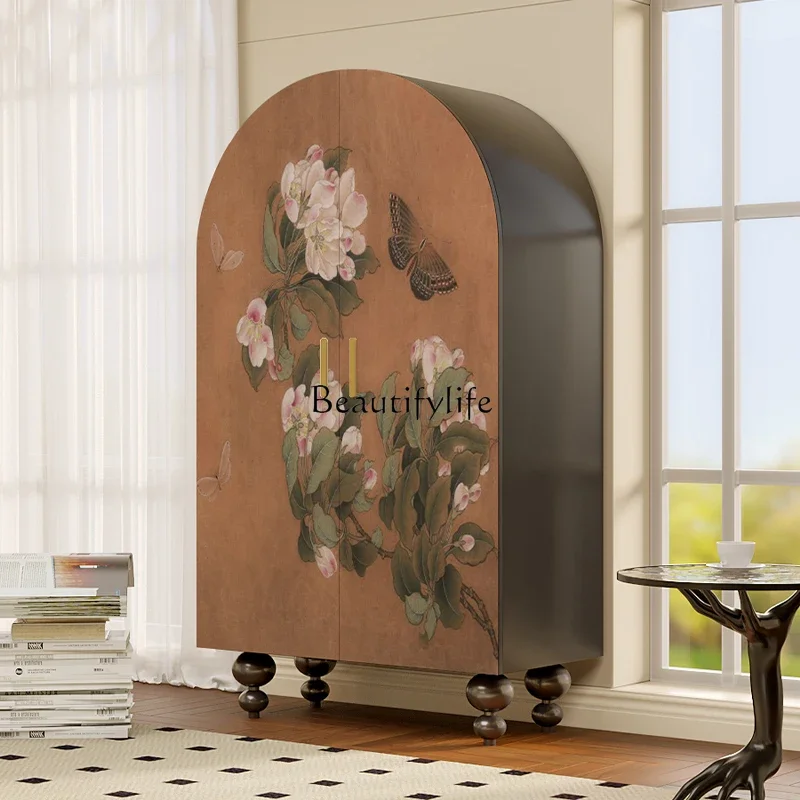 

LXFrench retro Chinese style solid wood wardrobe household bedroom storage cabinetSSS