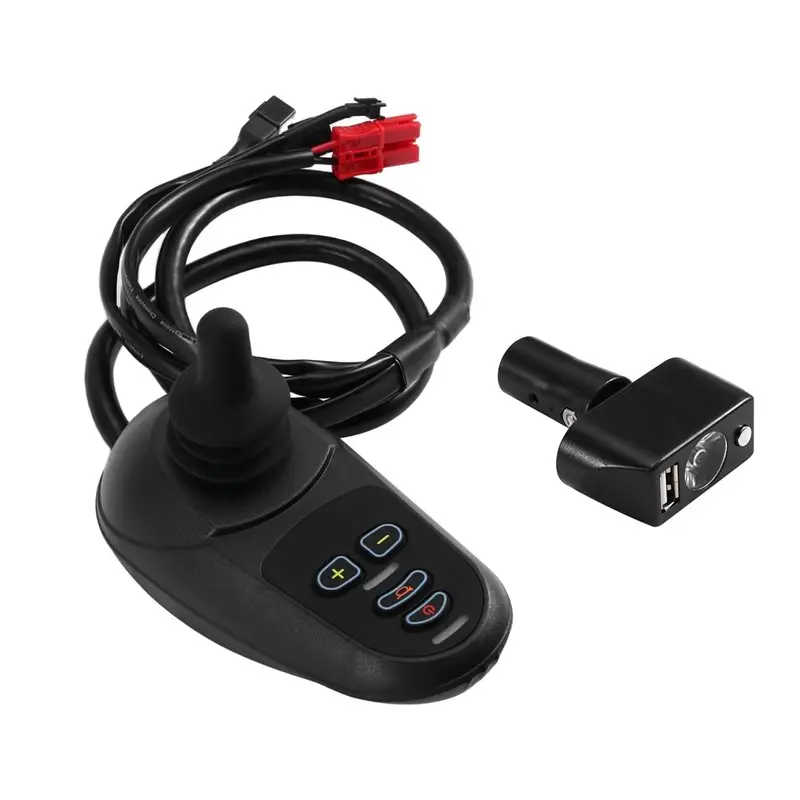 

AT92-24V Electric Wheelchair Controller+ USB Lamp Universal Remote Rod Accessories Joystick Controller