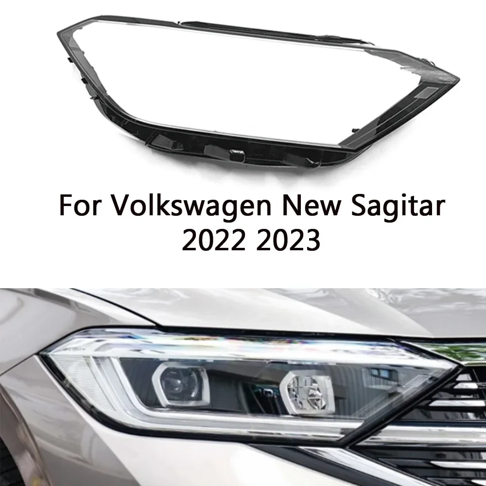 

HTTCY For Volkswagen VW Sagitar 2023 Headlamps Cover Transparent Headlight Shell Lens Plexiglass Replace Original Lampshade