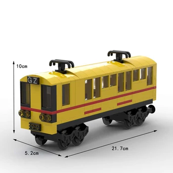 MOC model Metro train city subway track railway trains building bricks blocks train car simulation toy toys for children