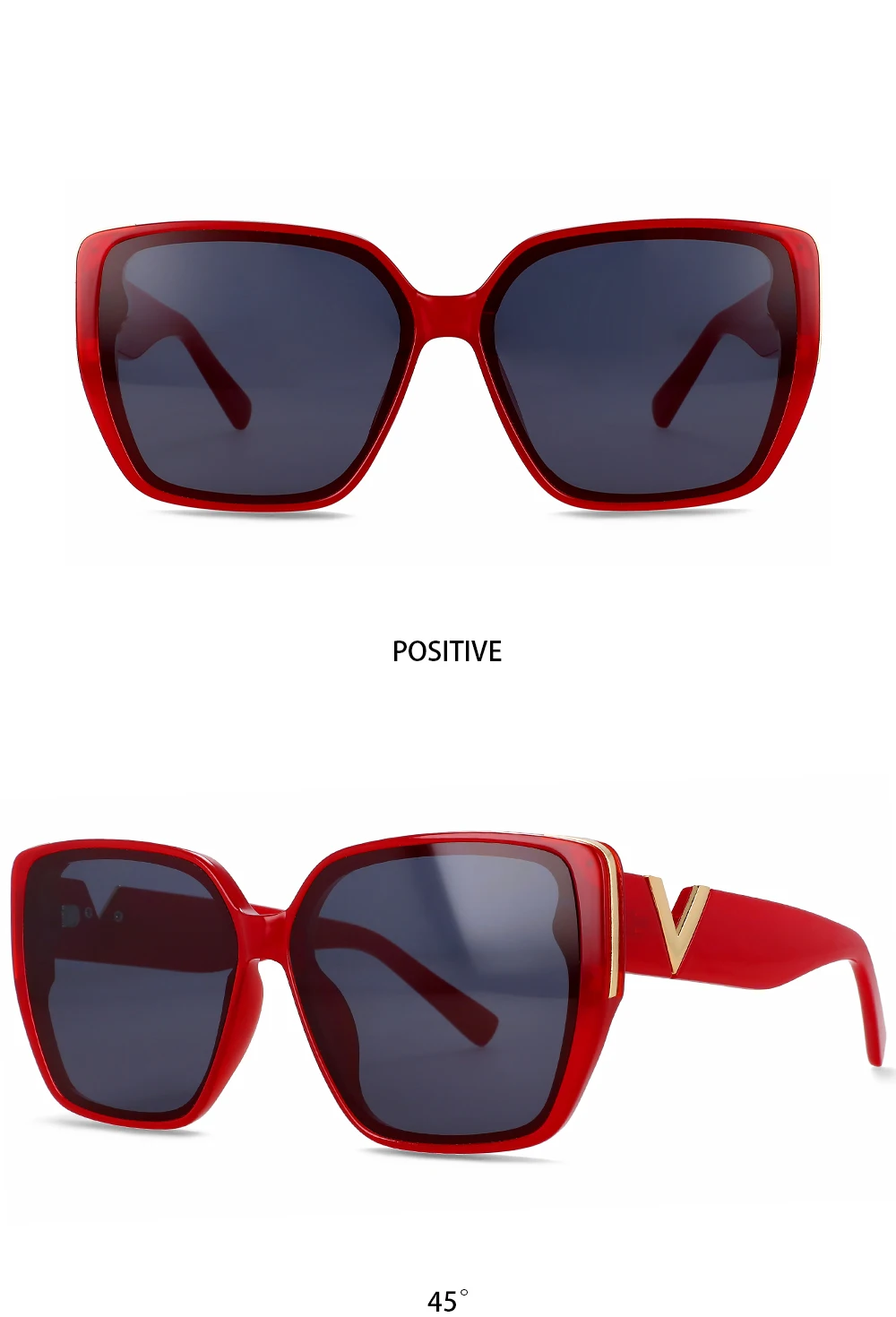Luxusmarken-Design Sonnenbrillen für Damen Quadratische Retro-Sonnenbrillen für Outdoor UV-Schutz Sonnenschutz für Freizeit und Urlaub # 55996 – Detail 8