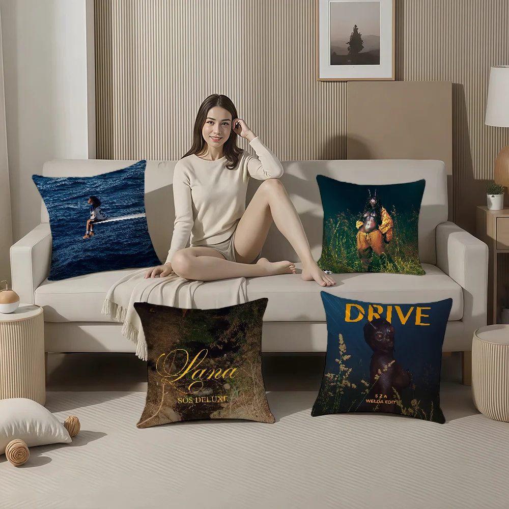 S-SZA cushion cover Fashionable Style pillowcase Comfortable sofa Bedroom Personalized Singer Decoration
