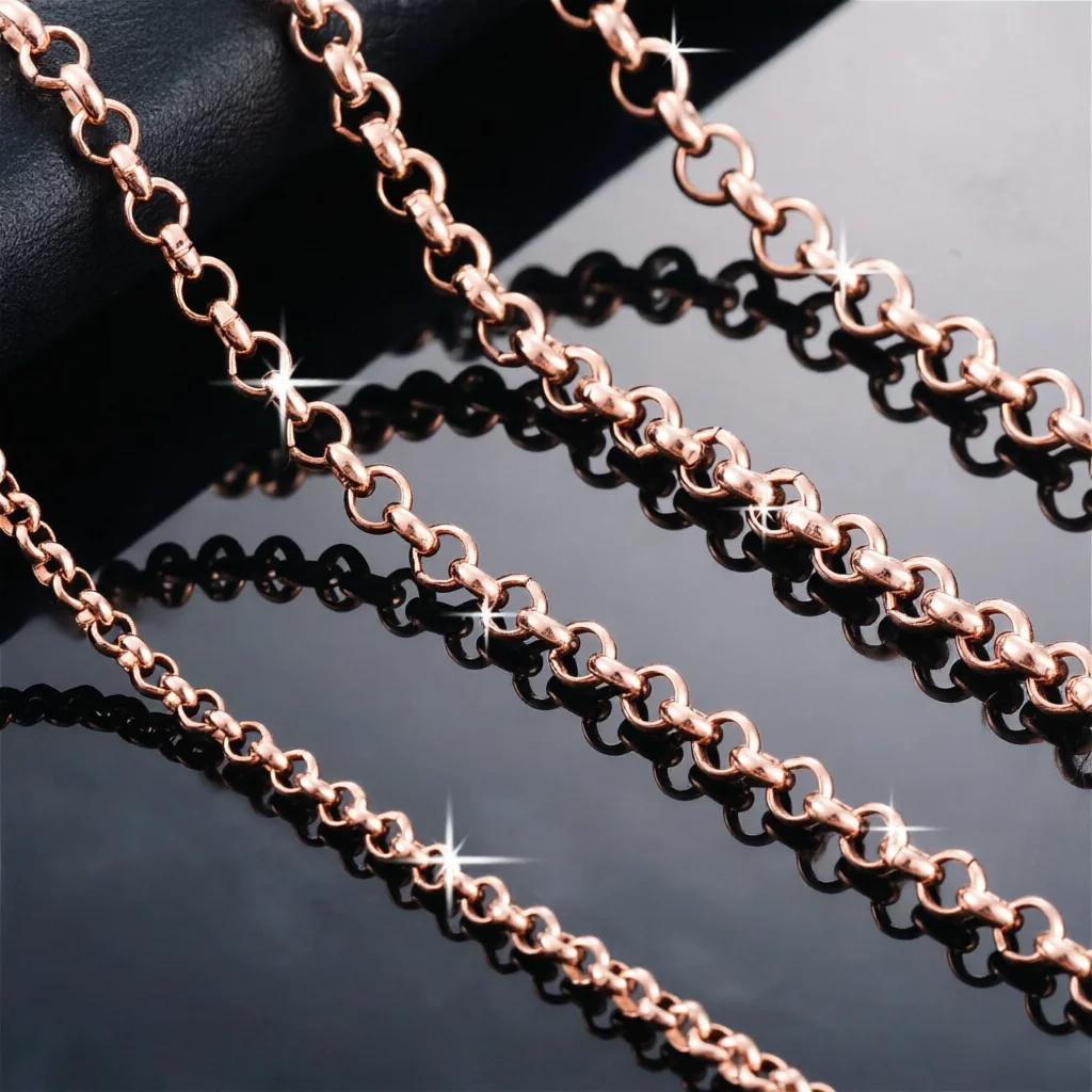 Round Hollow Chain Necklace Stainless Steel 2mm Round Square Pearl Necklace Multiple Sizes Available Unisex Versatile Necklace