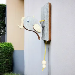 Woodpecker DoorBell Wooden Handmade Door Bell Room Decor Decoration Accessories DIY Artistic Home Decor Gift